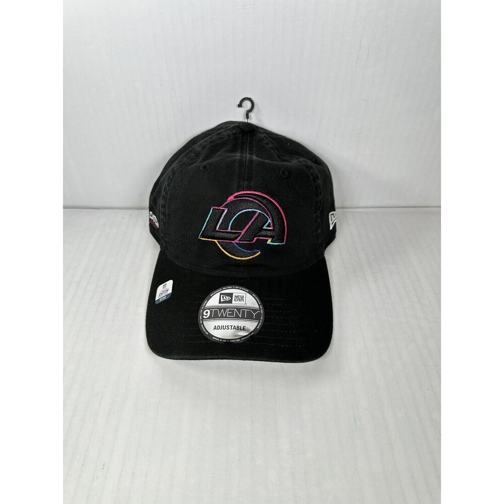 Los Angeles Rams New Era 9TWENTY Crucial Catch 2024 Hat Cap Black Plaid NEW